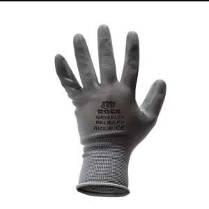 GUANTE MULTIFLEX PALMA PU ROCK GRIS T/9
